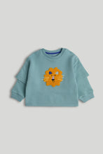 
                        
                          Load image into Gallery viewer, Mothercare Blue Lion Sweatshirt
                        
                      
