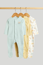 
                        
                          Load image into Gallery viewer, Mothercare 3 Pack Safari Sleepsuits
                        
                      