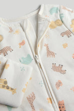 
                        
                          Load image into Gallery viewer, Mothercare Safari Wadded Zip-Up Sleepsuit 2.5 Tog
                        
                      