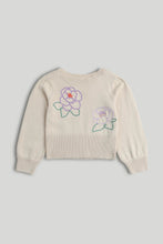 
                        
                          Load image into Gallery viewer, Mothercare Beige Flower Cropped Jumper
                        
                      