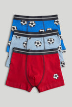 
                        
                          Load image into Gallery viewer, Mothercare 3 Pack Football Trunk Briefs
                        
                      