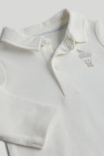 
                        
                          Load image into Gallery viewer, Mothercare 2 Pack My First Blue and White Bodysuits
                        
                      