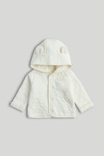 
                        
                          Load image into Gallery viewer, Mothercare Cream Quilted Jacket
                        
                      