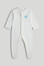 
                        
                          Load image into Gallery viewer, Mothercare 3 Pack Dinosaur Sleepsuits
                        
                      