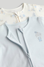 
                        
                          Load image into Gallery viewer, Mothercare 2 Pack My First Zip-Up Sleepsuits
                        
                      