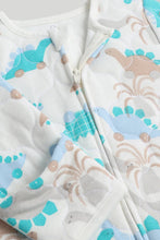 
                        
                          Load image into Gallery viewer, Mothercare Dinosaur Quilted Zip-Up Sleepsuit 2.5 Tog
                        
                      