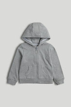 
                        
                          Load image into Gallery viewer, Mothercare Grey Zip-Up Hoodie
                        
                      