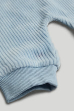 
                        
                          Load image into Gallery viewer, Mothercare My First Blue Velour Outfit Set
                        
                      