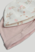
                        
                          Load image into Gallery viewer, Mothercare 2 Pack My First Pink Rabbit Baby Hats
                        
                      