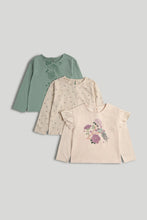 
                        
                          Load image into Gallery viewer, Mothercare 3 Pack Floral Long-Sleeved T-Shirts
                        
                      