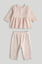 
                        
                          Load image into Gallery viewer, Mothercare My First Pink Velour Outfit Set
                        
                      