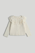 
                        
                          Load image into Gallery viewer, Mothercare Cream Frill Cardigan
                        
                      
