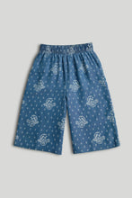 
                        
                          Load image into Gallery viewer, Mothercare Floral Wide-Leg Denim Culottes
                        
                      