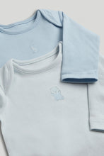 
                        
                          Load image into Gallery viewer, Mothercare 5 Pack My First Blue and White Long-Sleeved Bodysuits
                        
                      