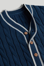 
                        
                          Load image into Gallery viewer, Mothercare Navy Cable Knit Cardigan
                        
                      