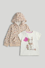 
                        
                          Load image into Gallery viewer, Mothercare Bunny Hoodie and T-Shirt Set
                        
                      