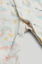 
                        
                          Load image into Gallery viewer, Mothercare 3 Pack Tractor Sleepsuits
                        
                      