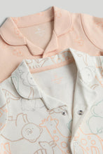 
                        
                          Load image into Gallery viewer, Mothercare 2 Pack Animal All-in-One Pyjamas
                        
                      