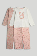 
                        
                          Load image into Gallery viewer, Mothercare 2 Pack Floral Bunny Pyjamas
                        
                      