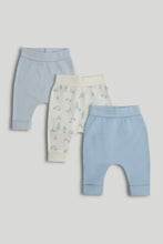 
                        
                          Load image into Gallery viewer, Mothercare 3 Pack My First Blue Joggers
                        
                      