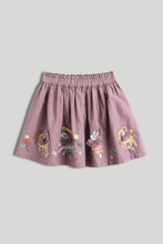 
                        
                          Load image into Gallery viewer, Mothercare Purple Embroidered Skirt
                        
                      