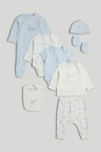 
                        
                          Load image into Gallery viewer, Mothercare My First White and Blue 8-Piece Outfit Gift Set
                        
                      