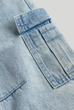 
                        
                          Load image into Gallery viewer, Mothercare Blue Denim Cargo Jeans
                        
                      