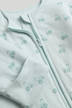 
                        
                          Load image into Gallery viewer, Mothercare Tractor Wadded Zip-Up Sleepsuit 2.5 Tog
                        
                      