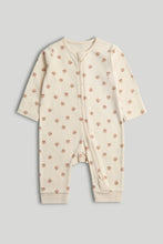 
                        
                          Load image into Gallery viewer, Mothercare 3 Pack My First Beige and White Zip-Up Sleepsuits
                        
                      
