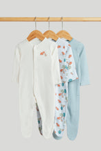 
                        
                          Load image into Gallery viewer, Mothercare 3 Pack Highland Cow Sleepsuits
                        
                      