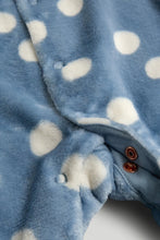 
                        
                          Load image into Gallery viewer, Mothercare Blue Spot Fleece All-in-One
                        
                      