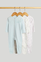 
                        
                          Load image into Gallery viewer, Mothercare 3 Pack Swan Sleepsuits
                        
                      