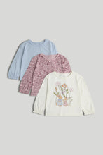 
                        
                          Load image into Gallery viewer, Mothercare 3 Pack Bunny Floral Long-Sleeved T-Shirts
                        
                      