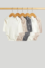 
                        
                          Load image into Gallery viewer, Mothercare 5 Pack Stars Long-Sleeved Bodysuits
                        
                      