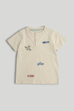 
                        
                          Load image into Gallery viewer, Mothercare Cream Henley T-Shirt
                        
                      