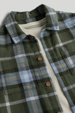 
                        
                          Load image into Gallery viewer, Mothercare Green Checked Shirt and T-Shirt Set
                        
                      