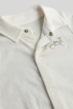
                        
                          Load image into Gallery viewer, Mothercare Striped Polo All-in-One
                        
                      