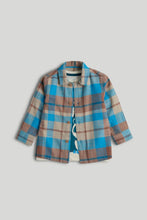 
                        
                          Load image into Gallery viewer, Mothercare Blue Checked Shirt and T-Shirt Set
                        
                      