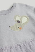 
                        
                          Load image into Gallery viewer, Mothercare Lilac Sweatshirt Dress
                        
                      