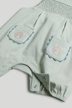 
                        
                          Load image into Gallery viewer, Mothercare Green Bibshorts and Bodysuit Outfit
                        
                      