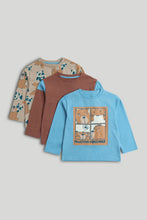
                        
                          Load image into Gallery viewer, Mothercare 3 Pack Bear Long-Sleeved T-Shirts
                        
                      