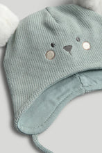 
                        
                          Load image into Gallery viewer, Mothercare Green Bear Knitted Hat
                        
                      