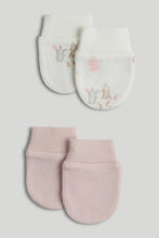 
                        
                          Load image into Gallery viewer, Mothercare 2 Pack My First Pink Bunny Baby Mitts
                        
                      