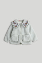 
                        
                          Load image into Gallery viewer, Mothercare Green Embroidered Fleece Jacket
                        
                      