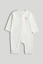 
                        
                          Load image into Gallery viewer, Mothercare 3 Pack My First Pink Butterfly Zip-Up Sleepsuits
                        
                      