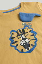 
                        
                          Load image into Gallery viewer, Mothercare 2 Pack Yellow and Blue Tiger Pyjamas
                        
                      