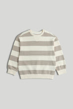 
                        
                          Load image into Gallery viewer, Mothercare Striped Ottoman Rib Sweatshirt
                        
                      