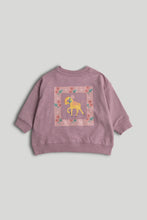 
                        
                          Load image into Gallery viewer, Mothercare Purple Sweatshirt and Legging Outfit
                        
                      