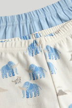 
                        
                          Load image into Gallery viewer, Mothercare 2 Pack My First Blue and White Elephant Pyjamas
                        
                      