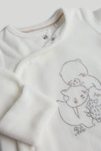 
                        
                          Load image into Gallery viewer, Mothercare My First White Velour All-in-One
                        
                      